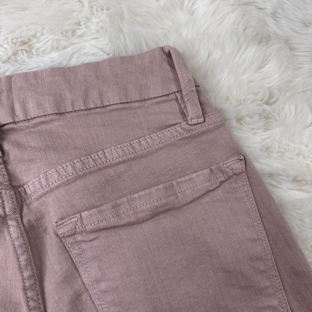 Frame X Aerin Le Crop Mini Boot Jeans 24 (25x26.5) Dusty Rose Ankle Hemmed Women - Picture 9 of 12